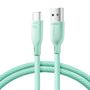 Joyroom Multi-Color Series S-A34 USB-A / USB-C cable 100W 1m - green, Joyroom 6941237110442 6941237110442