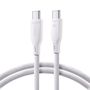 Joyroom Multi-Color Series S-A34 USB-C / USB-C PD 60W 1m Cable - White, Joyroom 6941237110190 6941237110190