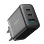 Joyroom JR-TCF10 fast charger 2x USB-C USB-A 32W - black, Joyroom 6941237111807