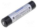 Re-battery: Li-Ion; 14650,7/5AA; 3.7V; 1000mAh; Ø14x66mm KEEPPOWER ACCU-ICR14650