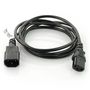 Power cord extension cord IEC 1.8 m VDE - black IMP-13207 5901969409833