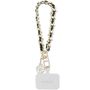 Guess GUOUCHSAMC4K Universal Hand Strap Case - Black Saffiano Chain 4G Charm, Guess 3666339170653 3666339170653