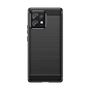 Carbon Case silicone case for Motorola Edge 40 Pro - black, Hurtel 9145576282540