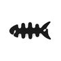 Fish-shaped headphone cable wrap - black, Hurtel 5907769358487 5907769358487