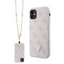 Guess GUHCN61P4TDSCPP Case for iPhone 11 / Xr - Pink Crossbody 4G Metal Logo, Guess 3666339147129 3666339147129