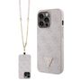 Guess GUHCP13XP4TDSCPP case for iPhone 13 Pro Max 6.7&quot; - pink Crossbody 4G Metal Logo, Guess 3666339147174 3666339147174