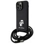 Karl Lagerfeld KLHCP14XSAKCPSK case for iPhone 14 Pro Max 6.7" hardcase - black Crossbody Saffiano Metal Pin Karl&Choupette, Karl Lagerfeld 3666339165741 3666339165741
