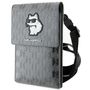 Karl Lagerfeld Case KLWBSAKHPCG Handbag - Silver Saffiano Monogram Choupette, Karl Lagerfeld 3666339170639 3666339170639