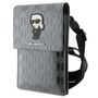 Karl Lagerfeld Bag KLWBSAKHPKG case - silver Saffiano Monogram Ikonik, Karl Lagerfeld 3666339170615 3666339170615