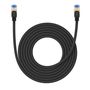 Baseus fast internet cable RJ45 cat.7 10Gbps 5m braided black, Baseus 6932172646615 6932172646615