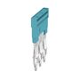 Cross-connector (terminal), Plugged, Number of poles: 3, Pitch in mm: 6.10, Insulated: Yes, 32 A, blue Weidmuller 1528080000 04050118333008