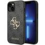 Guess 4G Big Metal Logo iPhone 15 Case - Gray, Guess 3666339171544