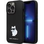 Karl Lagerfeld KLHCP13LSMHCNPK case for iPhone 13 Pro / 13 - black Silicone C Metal Pin, Karl Lagerfeld 3666339166298 3666339166298