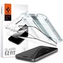 Spigen Glas.tR EZ Fit FC Tempered Glass for iPhone 15 Plus - Black 2 pcs., Spigen 8809896752077