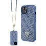 Guess GUHCP15SP4TDSCPB iPhone 15 6.1&quot; blue/blue hardcase Crossbody 4G Metal Logo, Guess 3666339147082 3666339147082