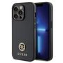 Guess GUHCP15XPS4DGPK iPhone 15 Pro Max 6.7&quot; black/black hardcase Strass Metal Logo, Guess 3666339150754 3666339150754