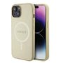 Guess GUHMP15MPSAHMCB iPhone 15 Plus 6.7&quot; gold/gold hardcase Saffiano MagSafe, Guess 3666339156053 3666339156053