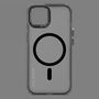 Decoded Transparent Grip Case with MagSafe for iPhone 15 - gray and black, Decoded D24IPO15BCT2FK D24IPO15BCT2FK