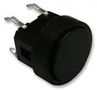 SWITCH, PUSH BUTTON, ROUND, SPST, BLACK TS0B22