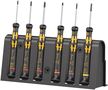 1550/6 ESD Screwdriver set and rack for electronic applications, 1 x PH 000x40; 1 x PH 00x40; 1 x PH 0x40; 1 x 0.35x2.5x40; 1 x 1 IPRx40; 1 x mx40, Wera 05030180001