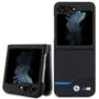 BMW Leather Carbon case for Samsung Galaxy Z Flip 5 - black, BMW 3666339174071