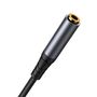 Joyroom stereo audio cable AUX 3.5 mm mini jack (male) - mini jack (female) 1.2 m black (SY-A09), Joyroom 6956116773823