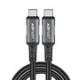 Acefast C1-09 USB-C / USB-C USB4 PD3.1 cable 5A 1m - gray-black, Acefast 6974316282631 6974316282631