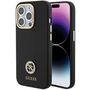 Guess Silicone Logo Strass 4G Case for iPhone 15 Pro - Black, Guess 3666339148508 3666339148508