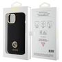 Guess Silicone Logo Strass 4G Case for iPhone 15 - Black, Guess 3666339148485 3666339148485