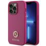 Guess GUHCP15LPS4DGPP iPhone 15 Pro 6.1&quot; pink/pink hardcase Strass Metal Logo, Guess 3666339150884 3666339150884