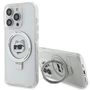 Karl Lagerfeld KLHMP15LHMRSCHH iPhone 15 Pro 6.1&quot; white/white hardcase Ring Stand Choupette Head MagSafe, Karl Lagerfeld 3666339168650 3666339168650