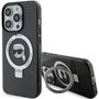Karl Lagerfeld KLHMP15LHMRSKHK iPhone 15 Pro 6.1&quot; black/black hardcase Ring Stand Karl Head MagSafe, Karl Lagerfeld 3666339168414 3666339168414