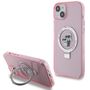 Karl Lagerfeld KLHMP15SHMRSKCP iPhone 15 6.1&quot; pink/pink hardcase Ring Stand Karl&amp;Choupette MagSafe, Karl Lagerfeld 3666339168995 3666339168995
