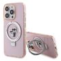 Karl Lagerfeld KLHMP15XHMRSKCP iPhone 15 Pro Max 6.7&quot; pink/pink hardcase Ring Stand Karl&amp;Choupette MagSafe, Karl Lagerfeld 3666339169022 3666339169022