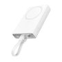 Powerbank Joyroom JR-PBM01 magnetic 10000mAh 20W with stand + Lightning cable - USB-C - white, Joyroom 6941237112545