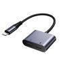 Joyroom SY-L02 Lightning to 2x Lightning DAC adapter 2in1 - black, Joyroom 6956116773847 6956116773847