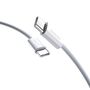 Dudao L6C USB-C - USB-C PD 30W cable 2m - light blue, Dudao 6976625331550 6976625331550
