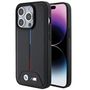BMW Quilted Tricolor iPhone 15 Pro Case - Black, BMW 3666339143572 3666339143572
