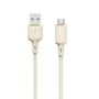 Dudao L7SM USB-A - micro USB cable 5A 1m - beige, Dudao 6976625331031 6976625331031