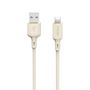 Dudao L7SL USB-A - Lightning 5A cable 1m - beige, Dudao 6976625331048 6976625331048