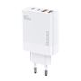 Dudao A65EU GaN network charger 2xUSB-A / 2xUSB-C PD 65W - white, Dudao 6976625331246 6976625331246