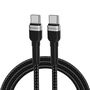 Wozinsky WNBCC2 USB-C / USB-C PD 65W cable 2 m - black, Wozinsky 5907769308741 5907769308741