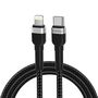 Wozinsky WNBCL2 Lightning / USB-C PD 30W cable 2 m - black, Wozinsky 5907769308765 5907769308765