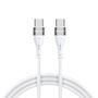 Wozinsky WSTCC1 USB-C / USB-C PD 65W cable 1 m long - white, Wozinsky 5907769308796 5907769308796