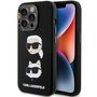 Karl Lagerfeld Silicone Karl&amp;Choupette Head case for iPhone 15 Pro - black, Karl Lagerfeld 3666339164812 3666339164812
