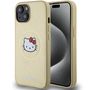 Hello Kitty Leather Kitty Head MagSafe case for iPhone 15 - gold, Hello Kitty 3666339189068