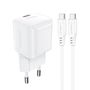 Acefast A73 Mini PD 20W GaN wall charger + USB-C cable - white, Acefast 6974316282655 6974316282655