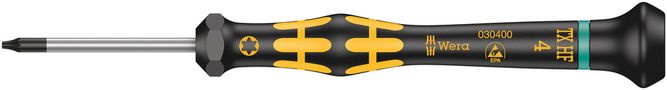 1567 TORX® HF ESD Kraftform Micro screwdriver with holding function for TORX® screws, TX 4x40, Wera 05030400001