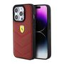 Ferrari Leather Stitched Lines case for iPhone 15 Pro - red, Ferrari 3666339181161 3666339181161