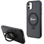 Guess Ring Stand Script Glitter MagSafe case for iPhone 11 / Xr - black, Guess 3666339156220 3666339156220